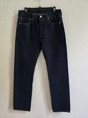 Levi’s 501 Men’s Original Fit Dark Wash Jeans Size 32x32 Button Fly
